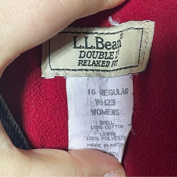 L.L. Bean Fleece Lined Jeans, Size 16 Reg. In excellent condition! High Waist. - Picture 5 of 7